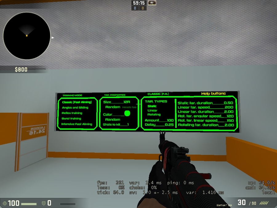 скачать карту для кс го training_aim_csgo2